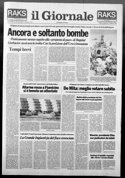 Il giornale : quotidiano del mattino